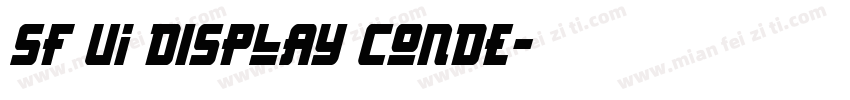 SF UI Display Conde字体转换